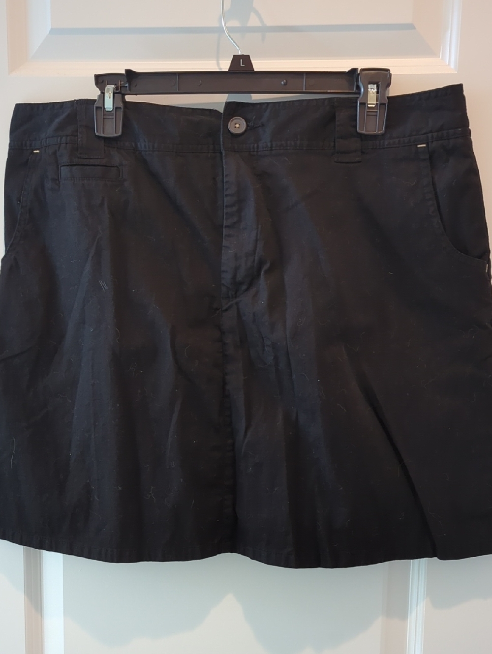 White Stag Black Flat-Front Women's Skort